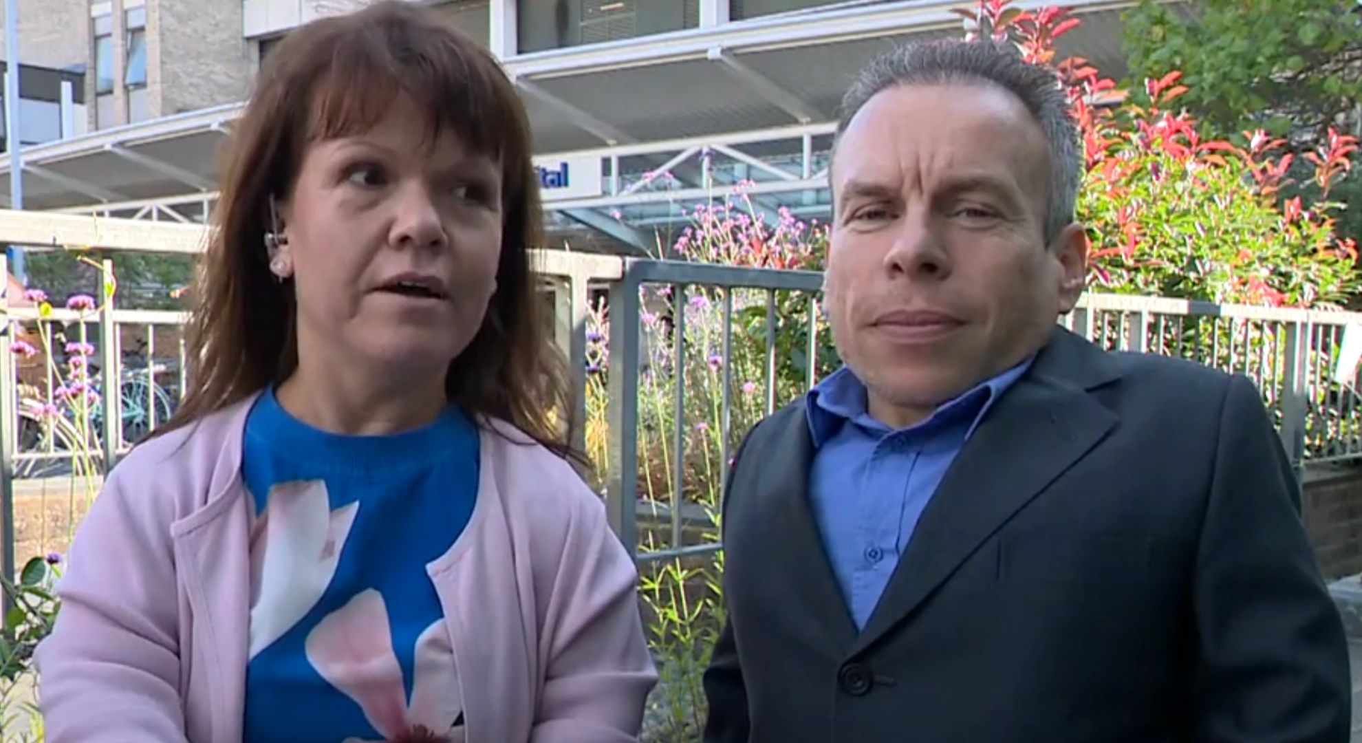 Samantha Davis and Warwick Davis