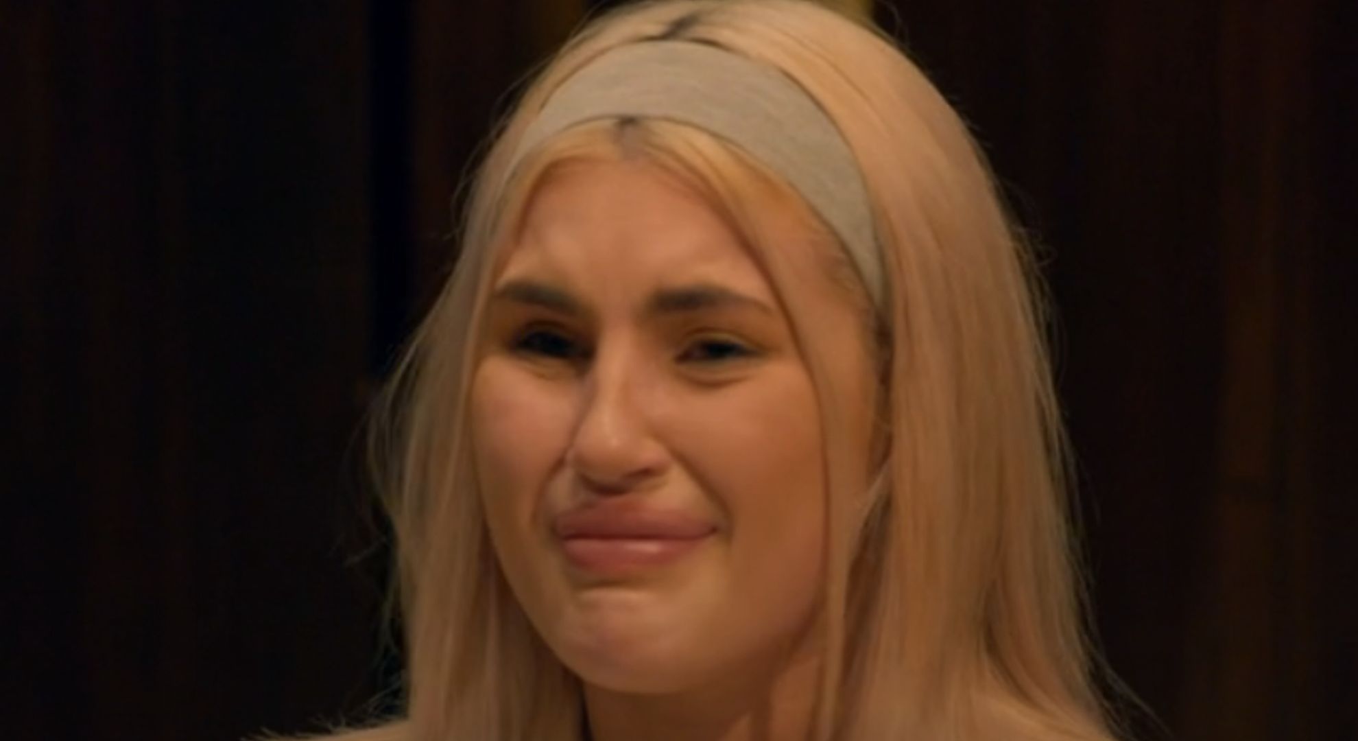 Livi from The Traitors crying