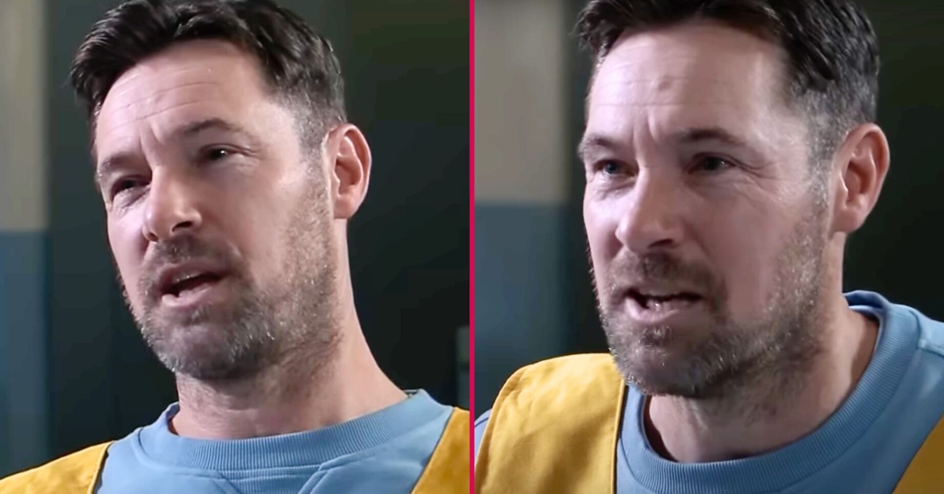 ED Split image: Rob in prison Coronation Street