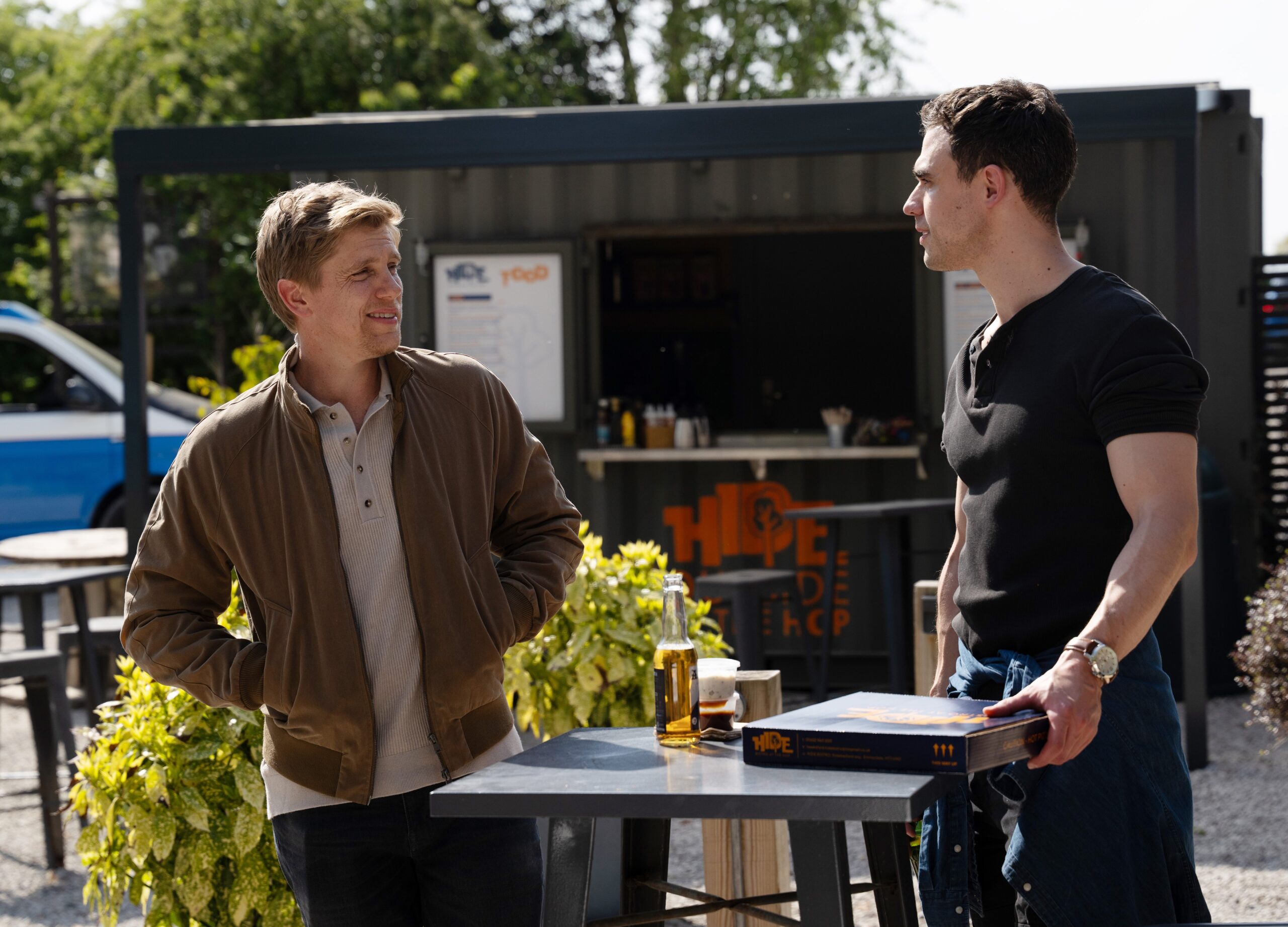 Robert on a date in Emmerdale