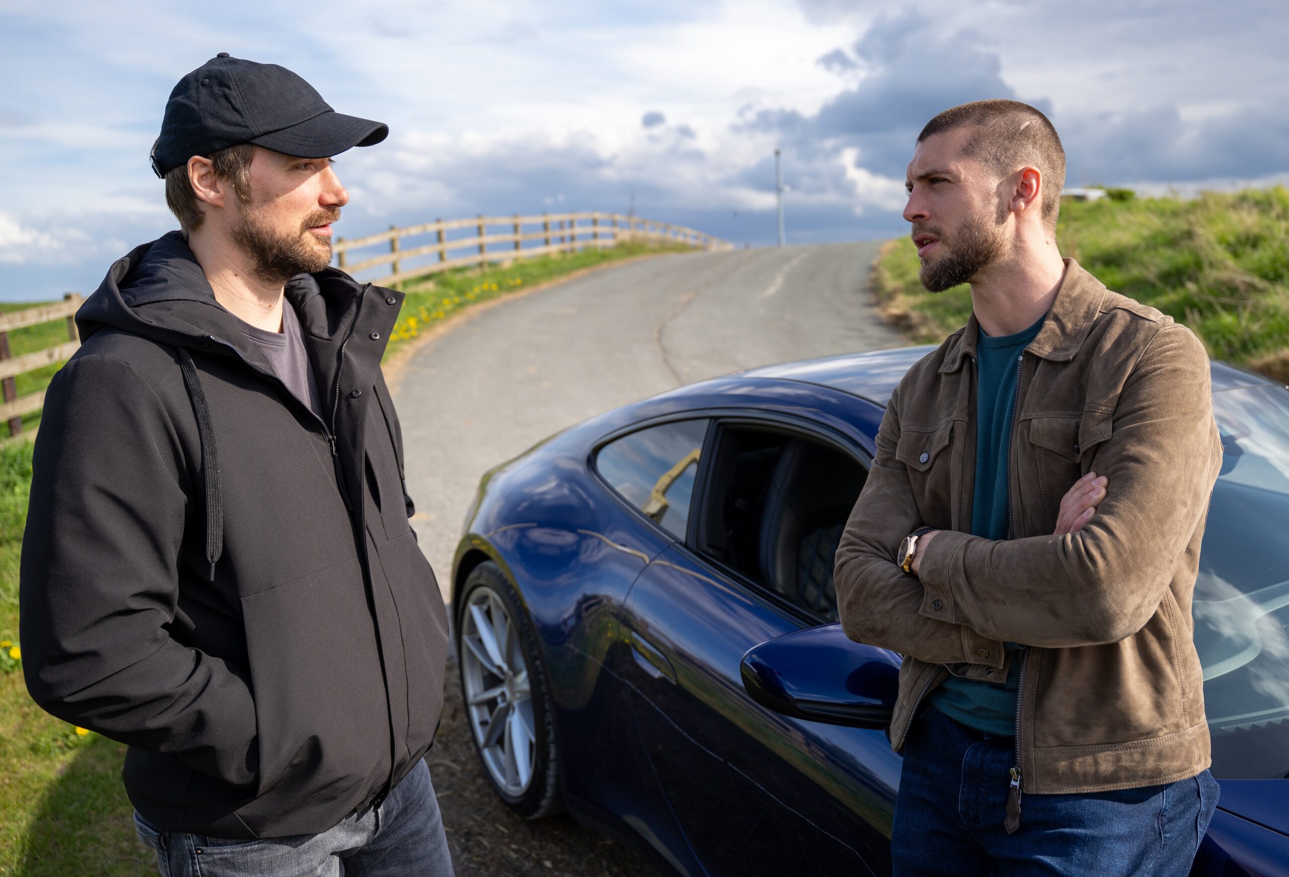 Joe talking to Shaun in Emmerdale