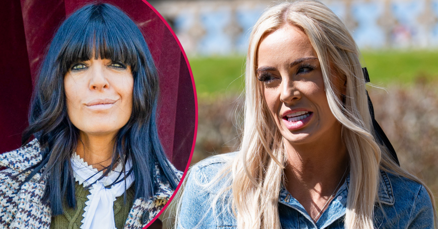 Claudia Winkleman and Leanne from the Traitors