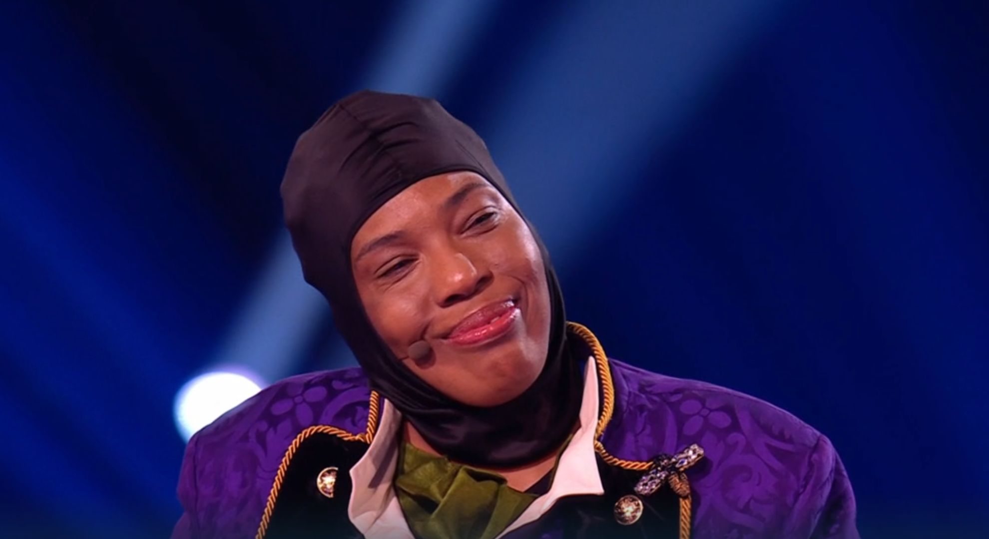 Macy Gray smiling on The Masked Singer