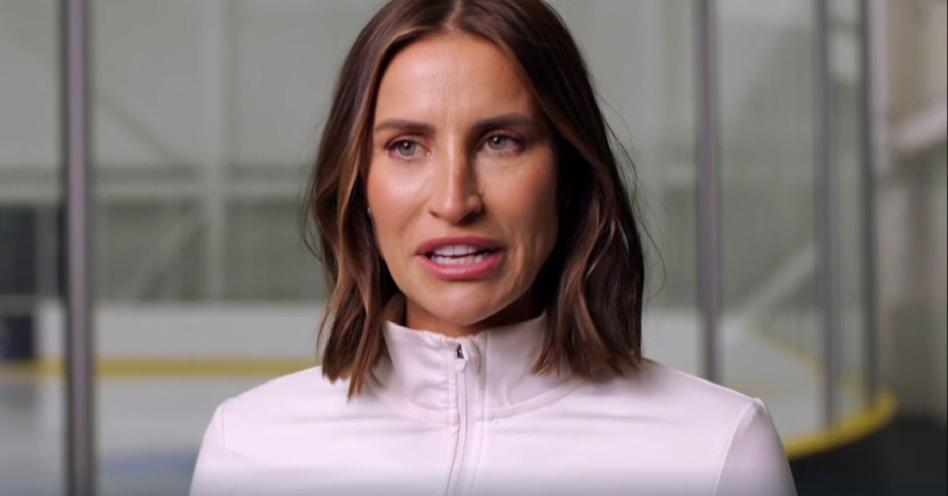 Ferne McCann speaking on Dancing On Ice