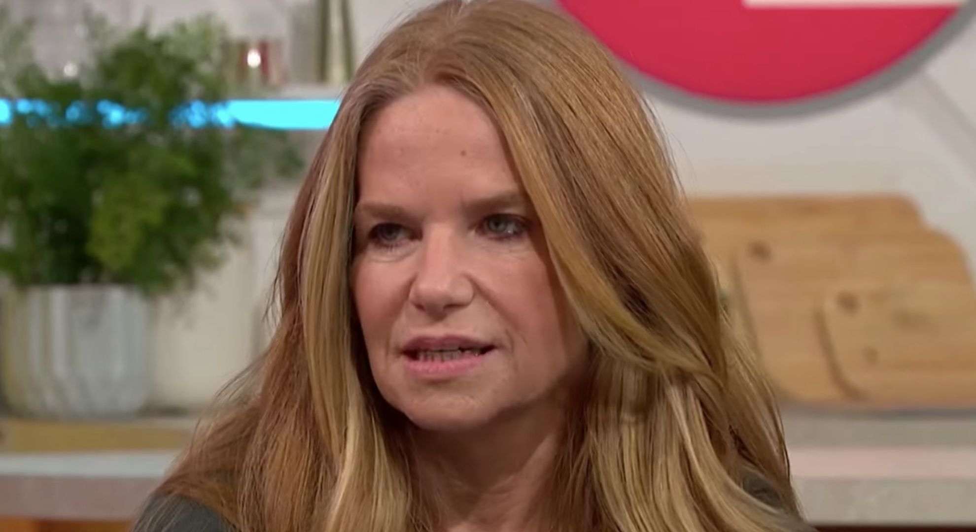Patsy Palmer on Lorraine looking serious
