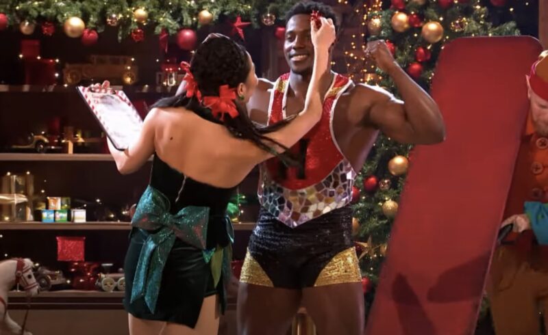 Harry Aikines-Aryeetey and Nancy Xu dancing in the Strictly Come Dancing Christmas special