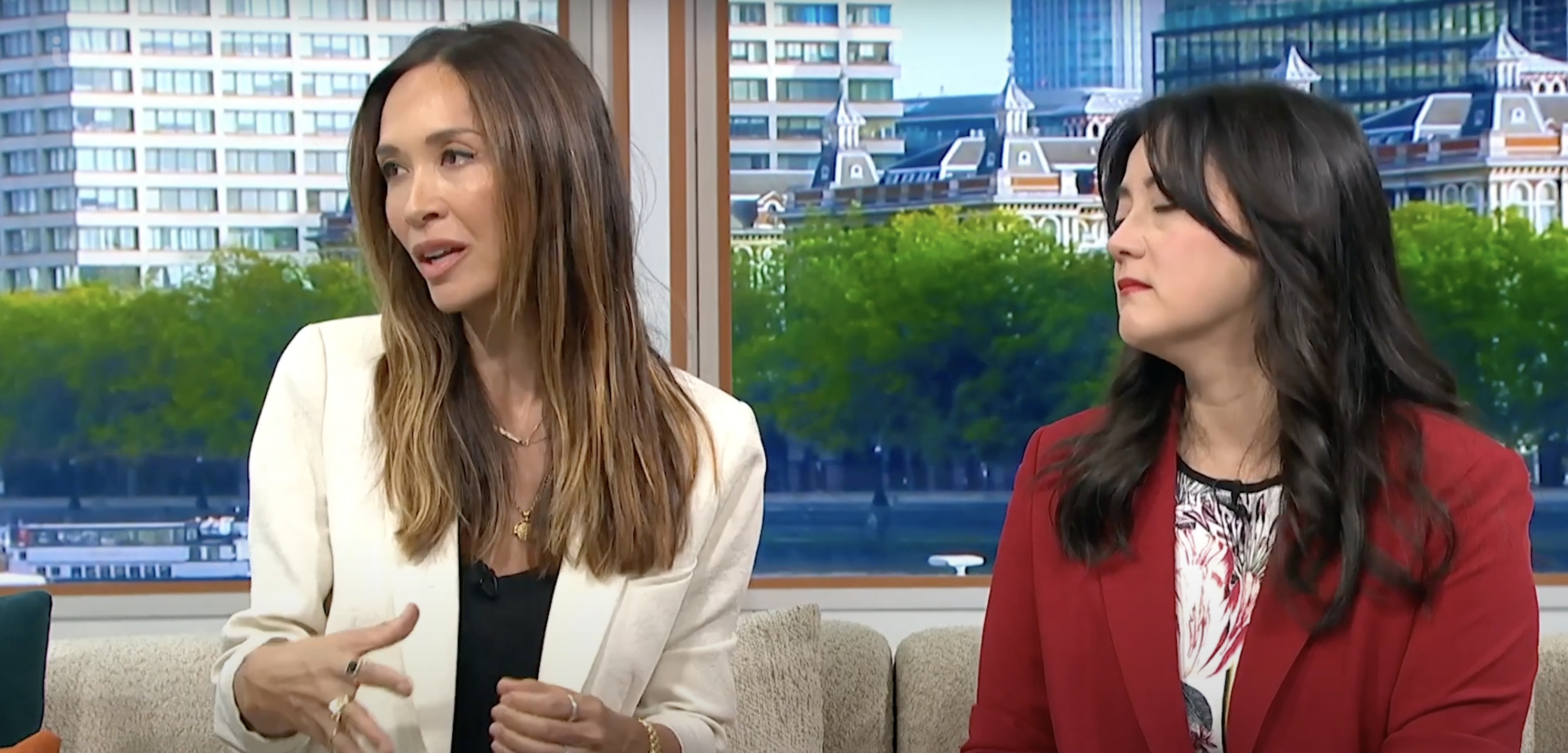 Myleene Klass and Sarah Owen on Good Morning Britain