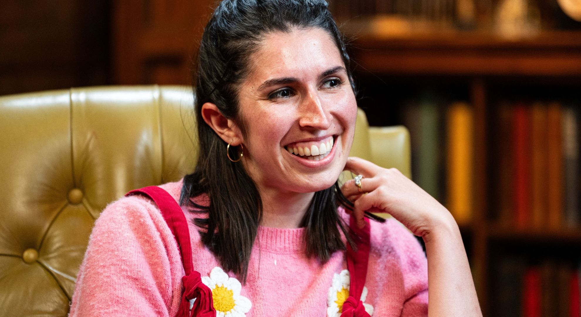 Charlotte from The Traitors smiling