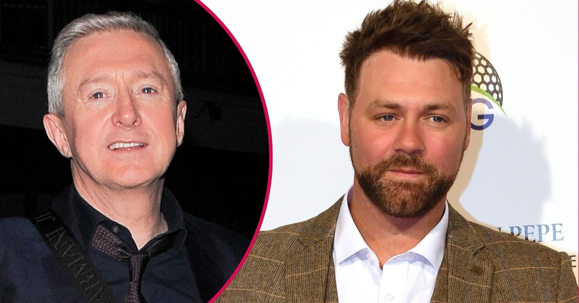 Split image of Louis Walsh (left) and Brian McFadden (right)
