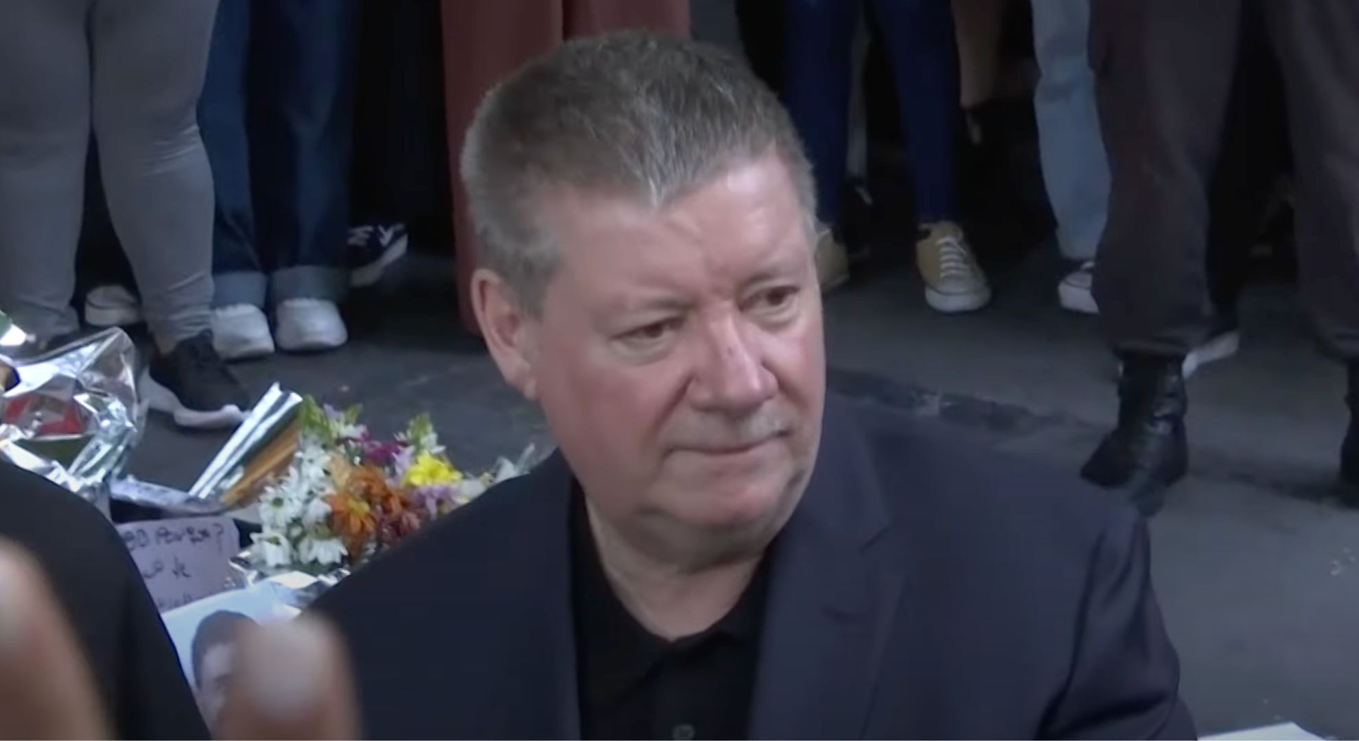 Liam Payne's dad Geoff outside the Buenos Aires hotel Liam died at