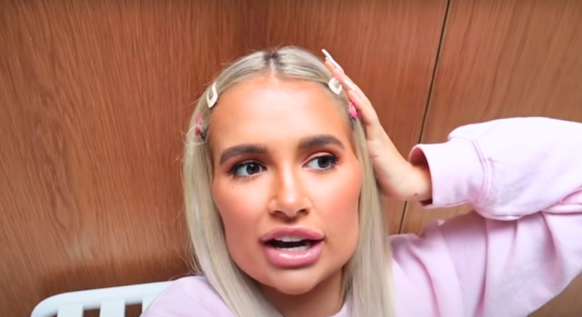 Molly-Mae looking away from the camera