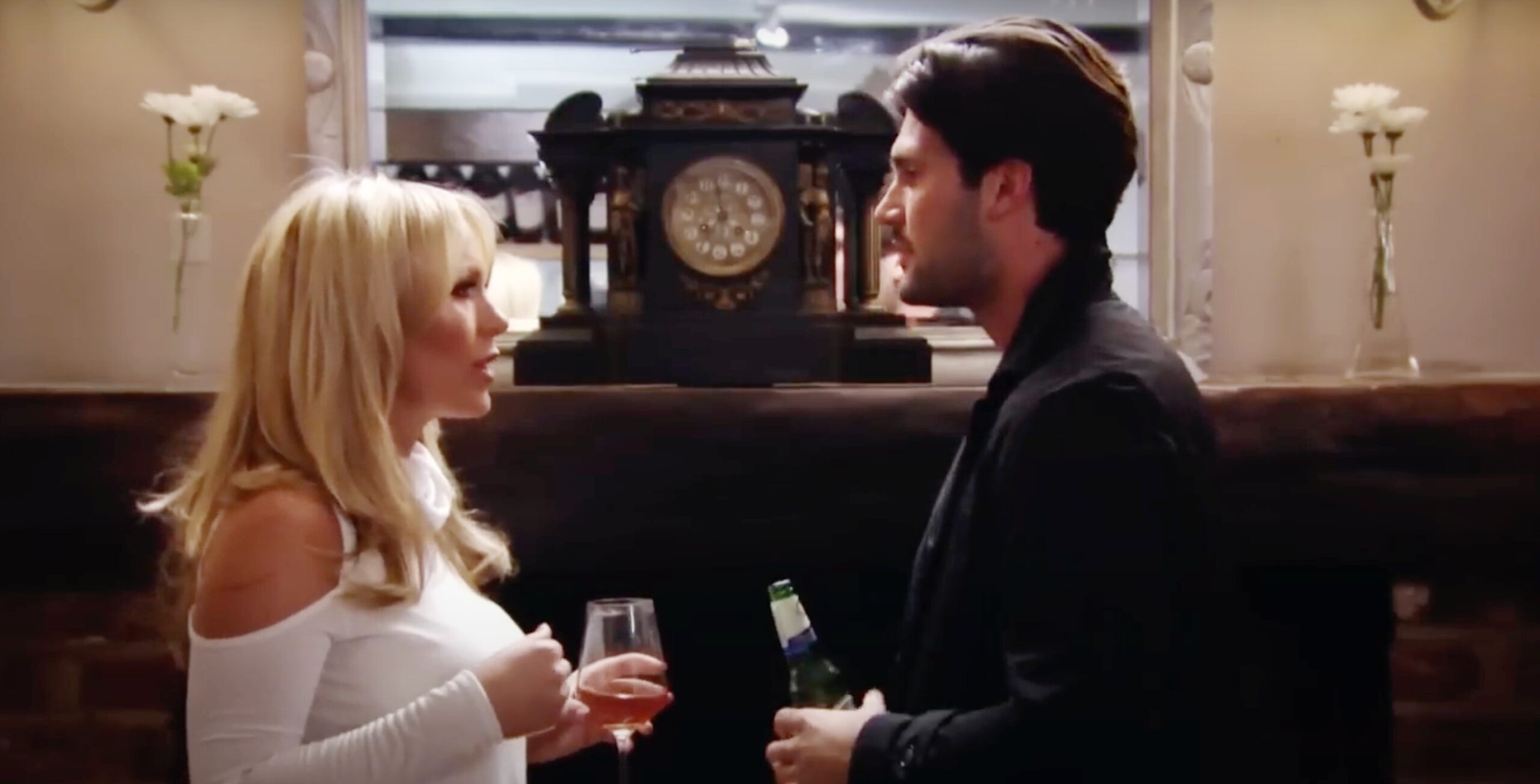 Dan Edgar and Kate Ferdinand talking on TOWIE