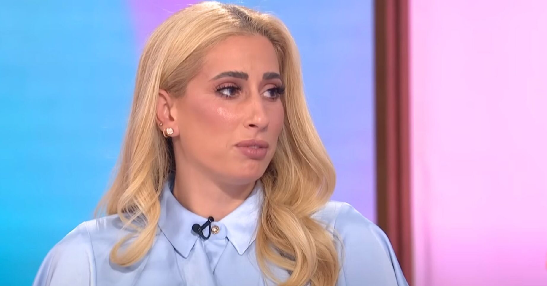Stacey Solomon upset on Loose Women