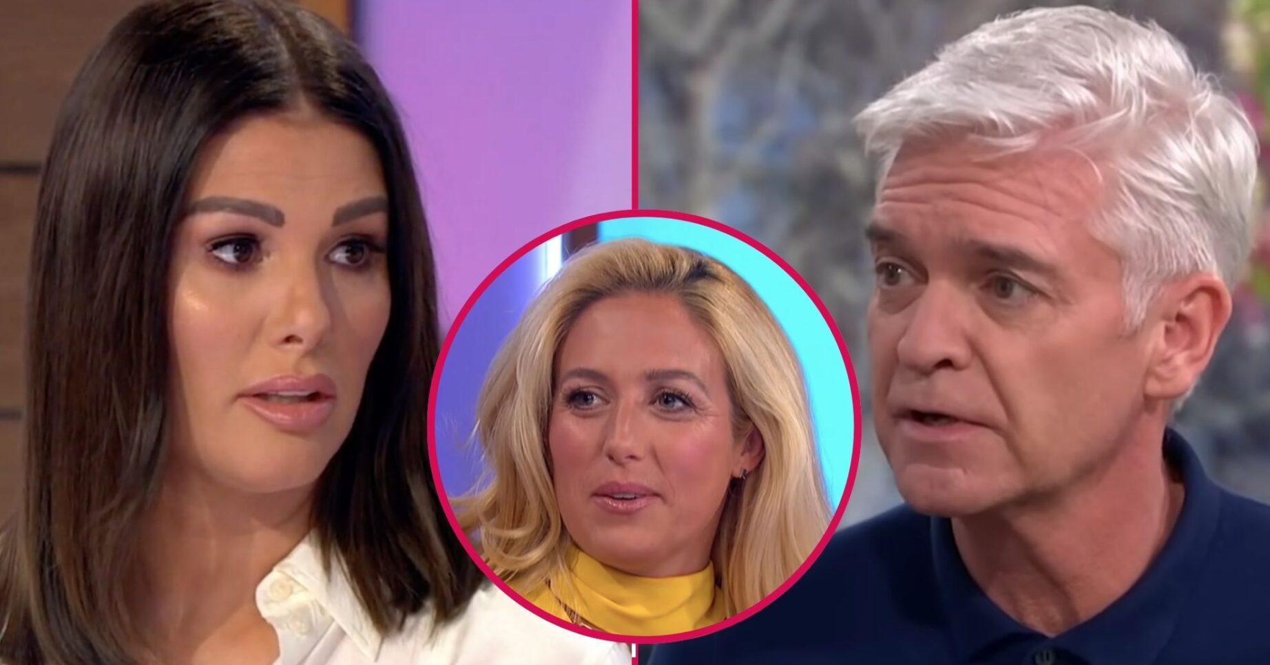 Rebekah, Paris and Phillip looking serious