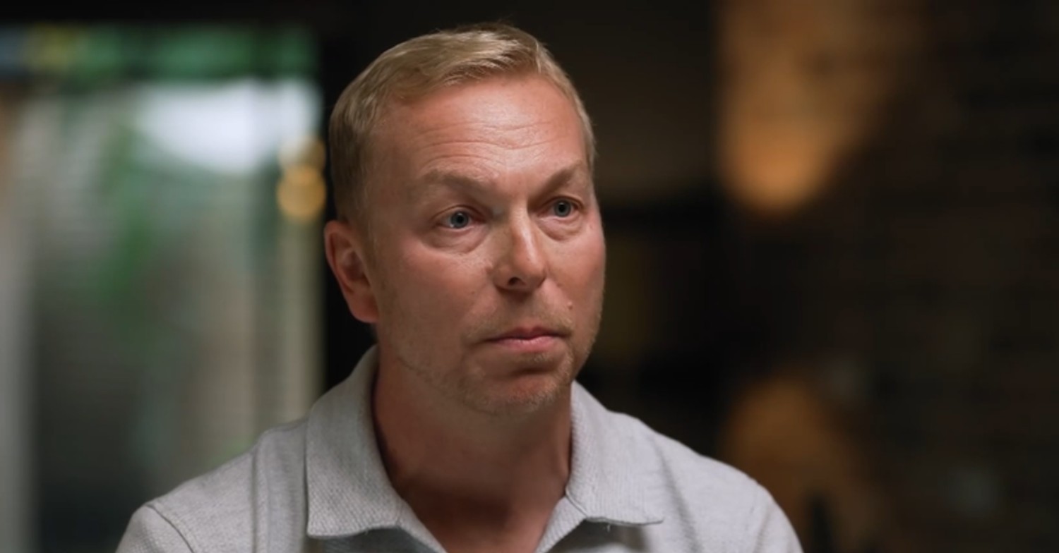 Chris Hoy during his BBC interview