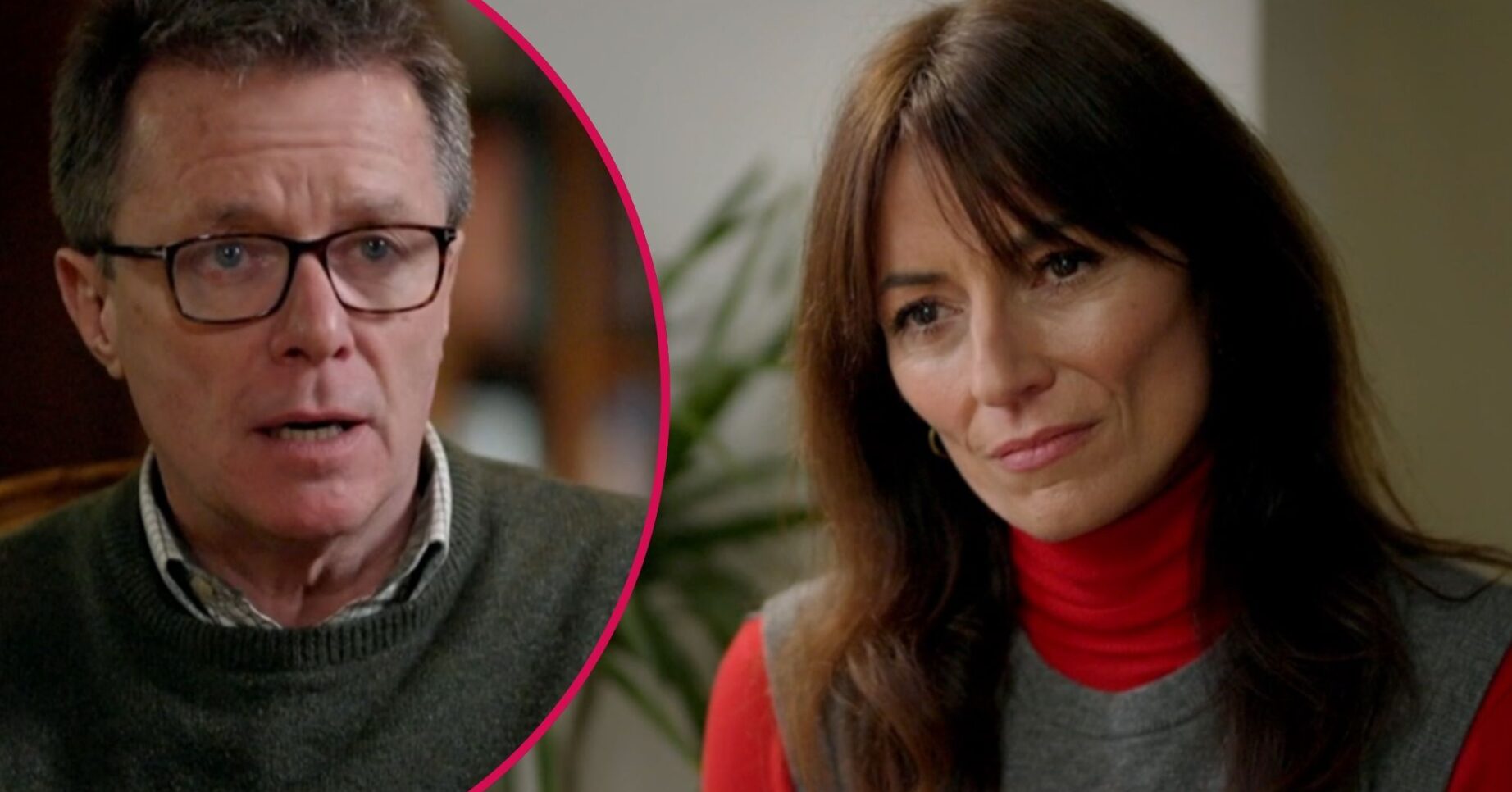 Split image of Nicky Campbell (left) and Davina McCall (right)