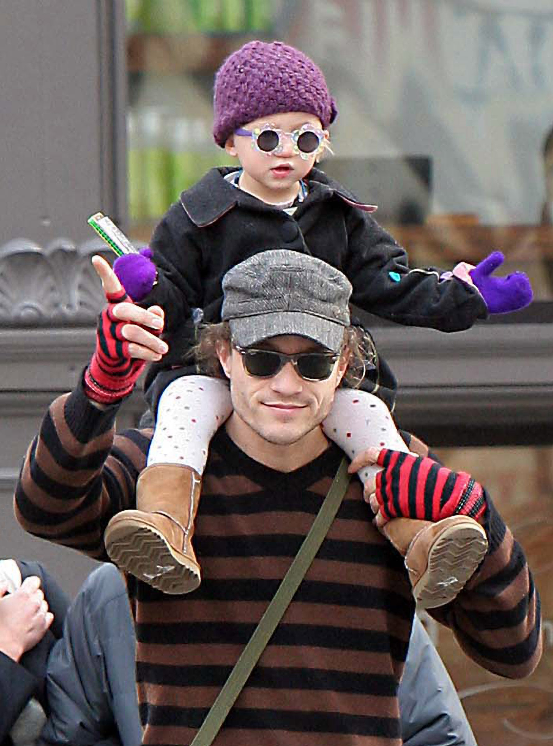 Heath ledger and his daughter