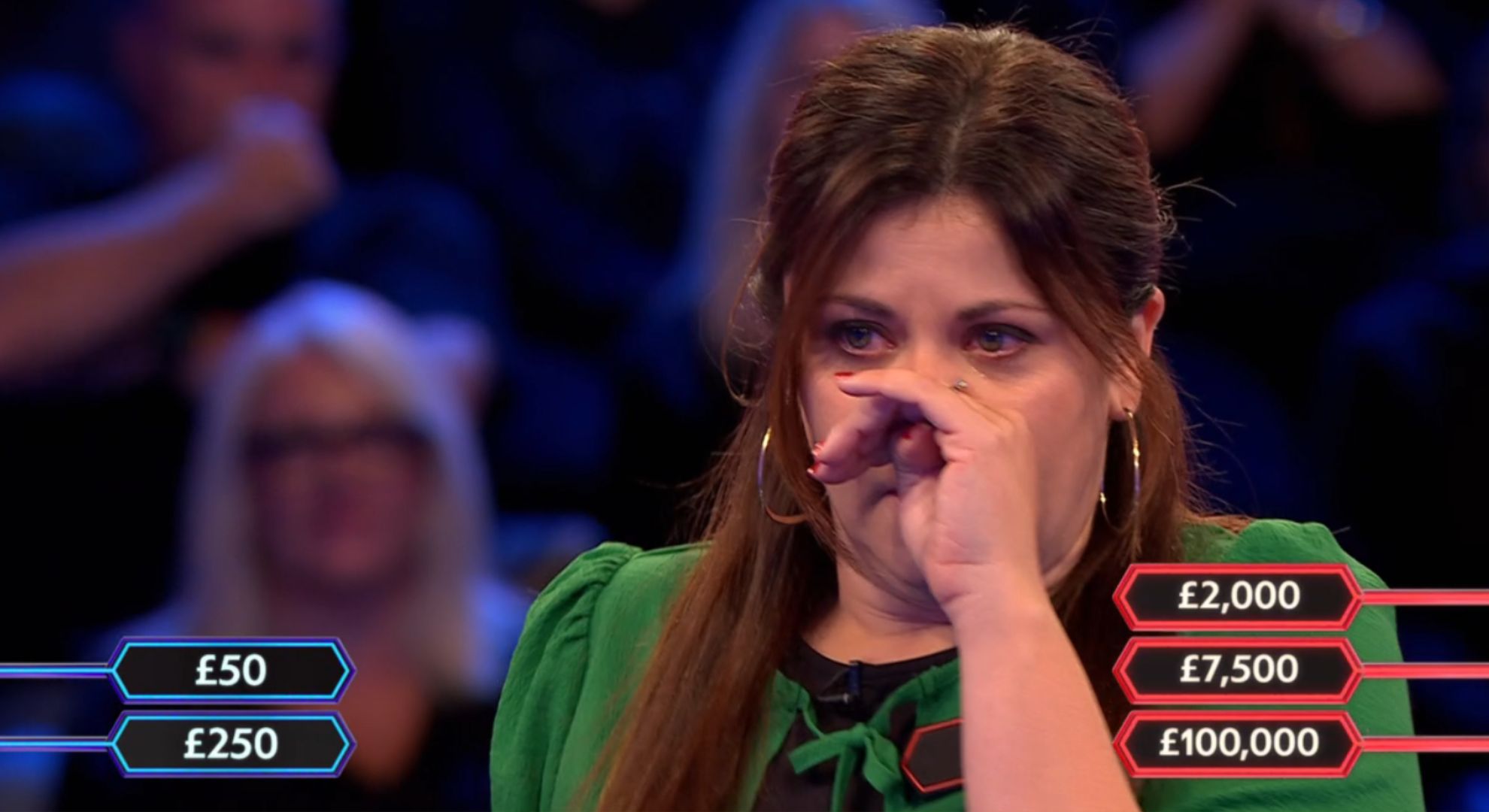 Deal or no Deal UK contestant crying