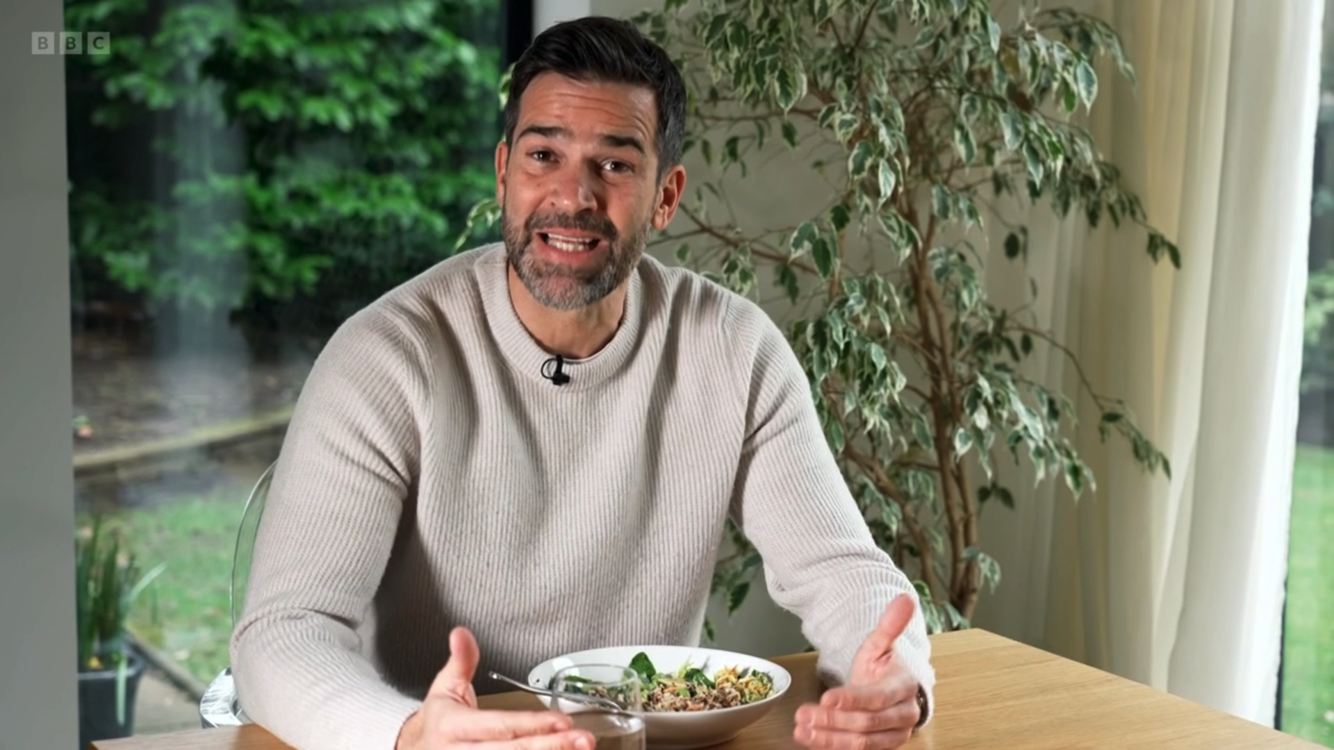 Gethin Jones presenting on Morning Live