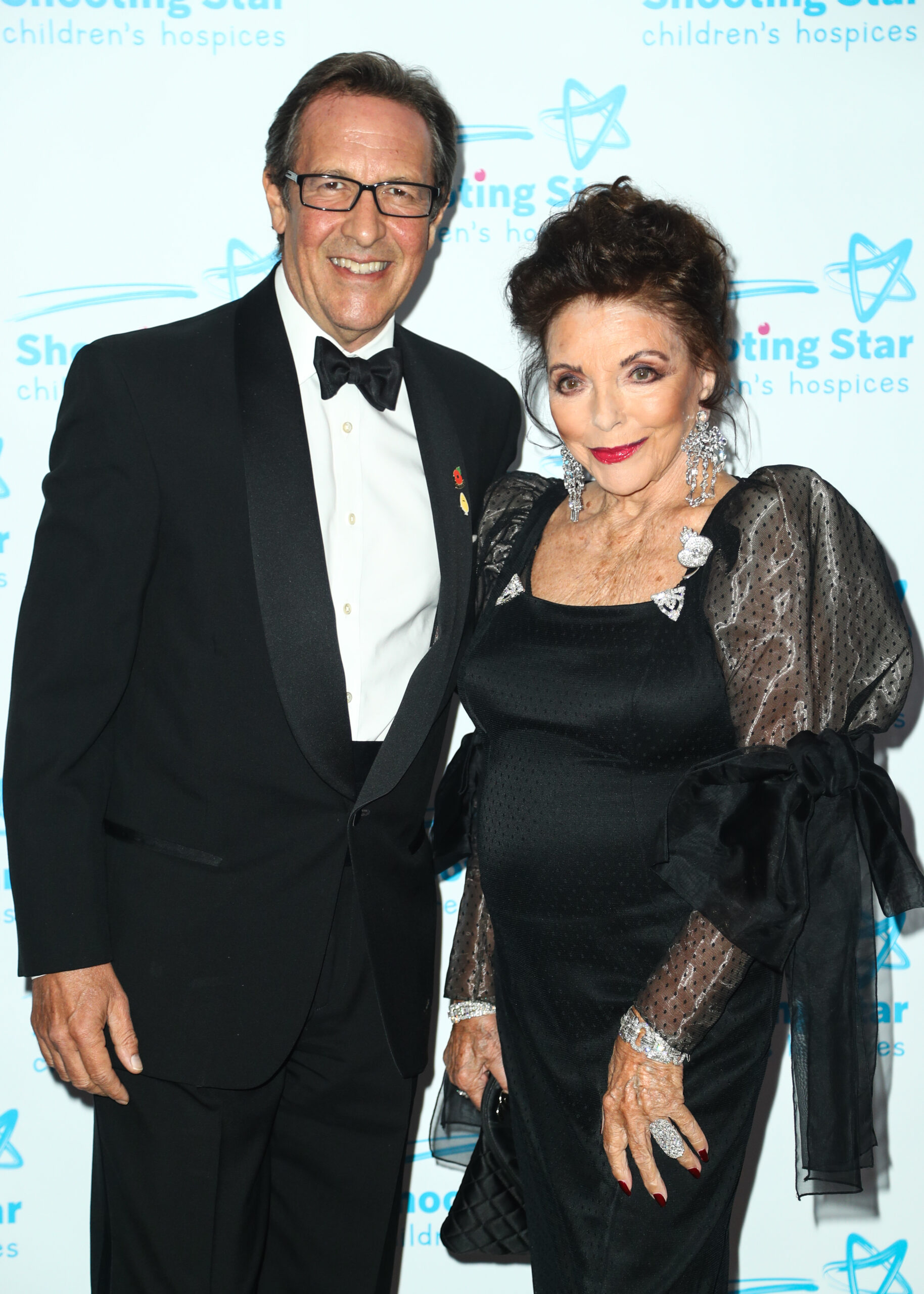 Joan Collins and her husband Percy Gibson