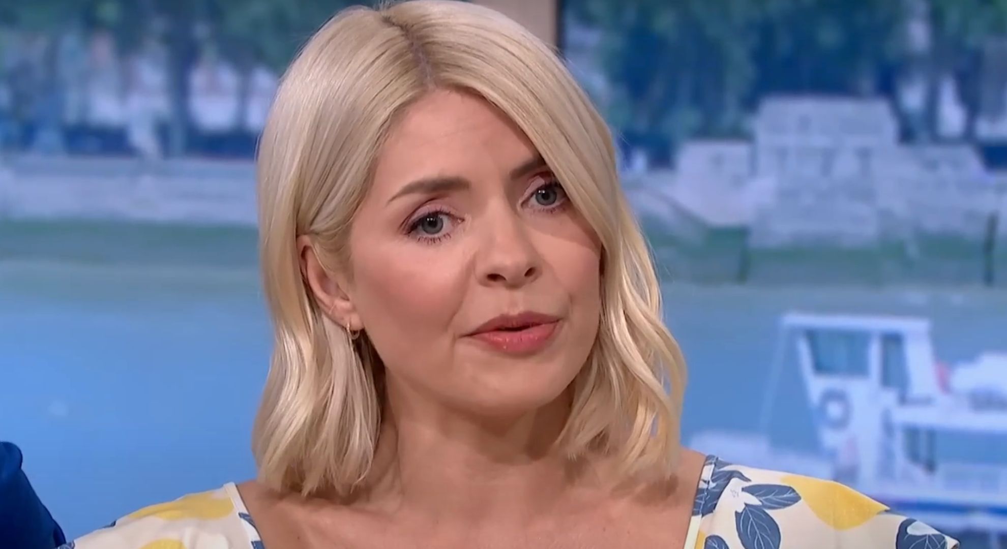 Holly Willoughby speaking on This Morning