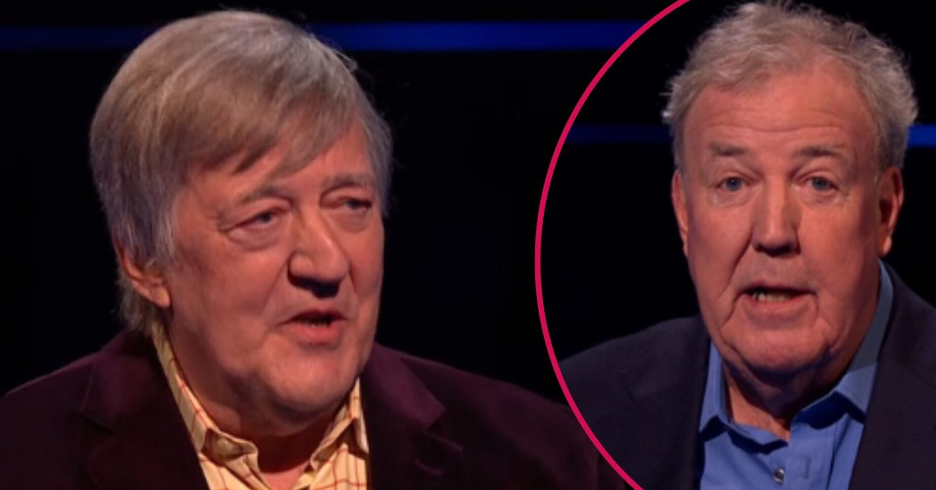Split image of Sir Stephen Fry (right) and Jeremy Clarkson (left)