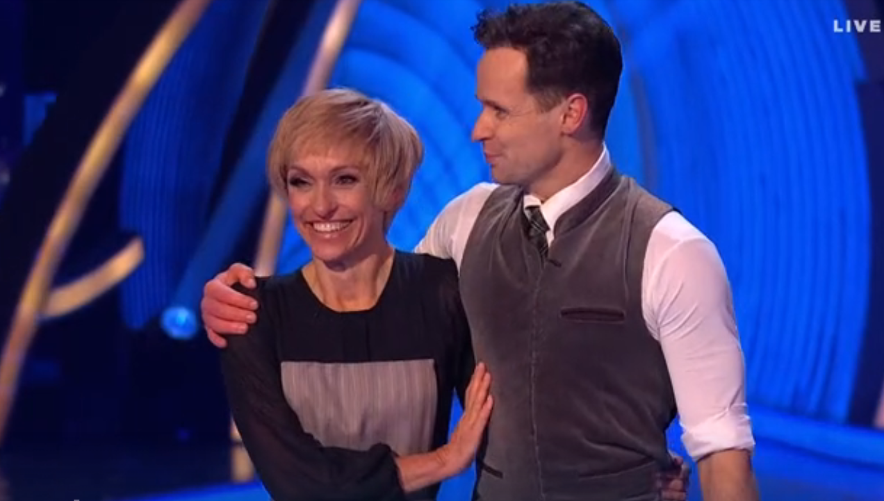 Michaela Strachan and Mark Hanretty on Dancing On Ice