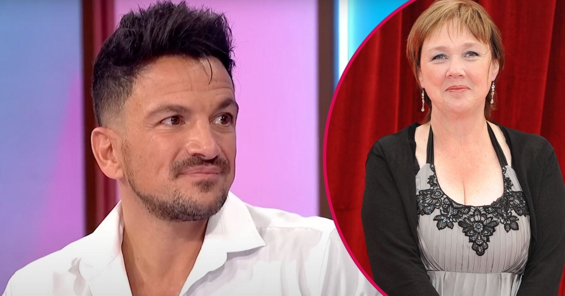 Peter Andre and Pauline Quirke