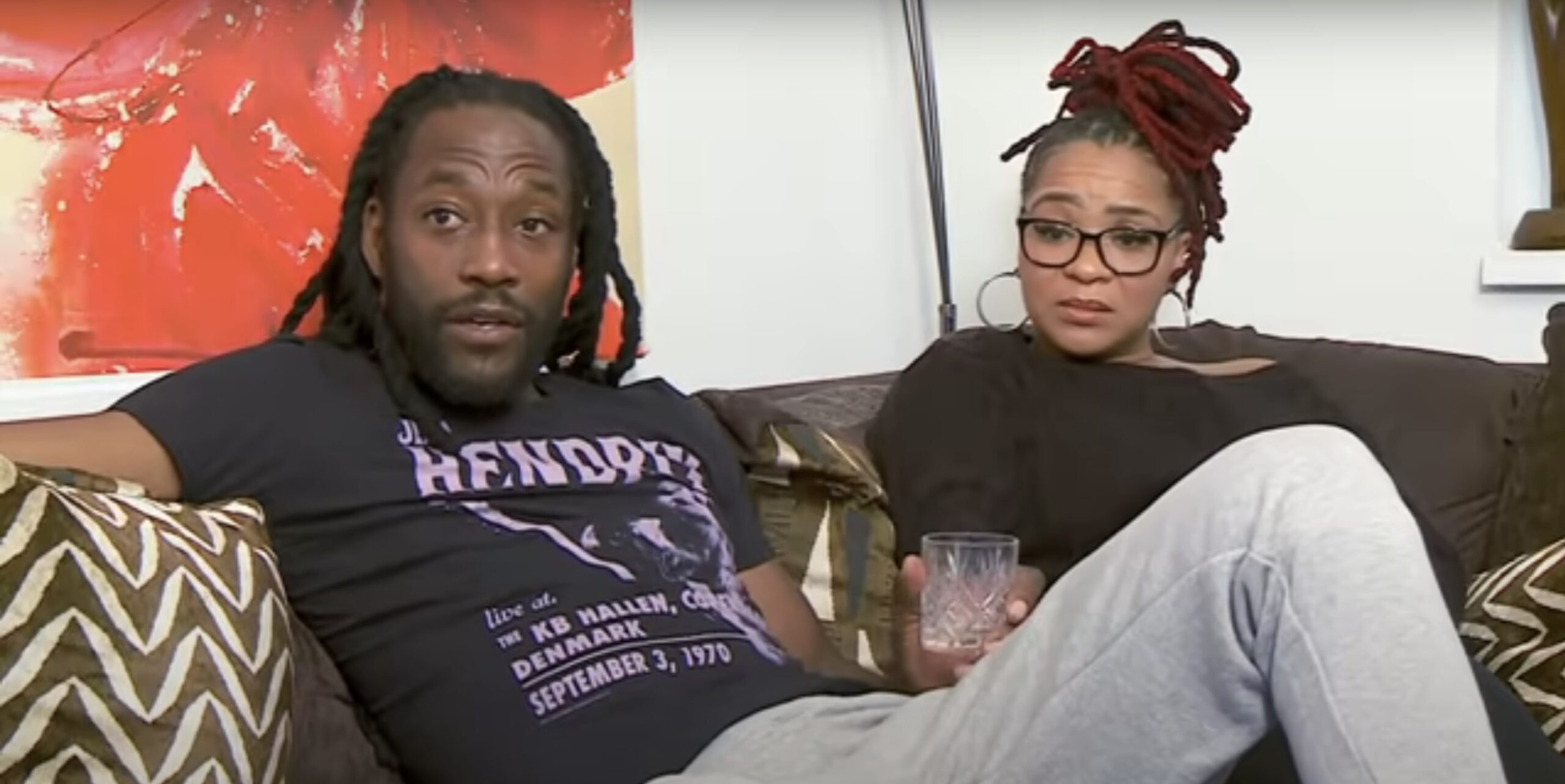 Marky Luther and his partner Mica Ven on Gogglebox