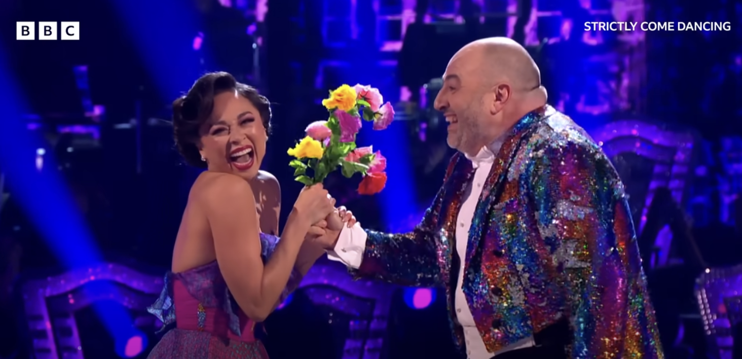 Wynne Evans dancing on Strictly