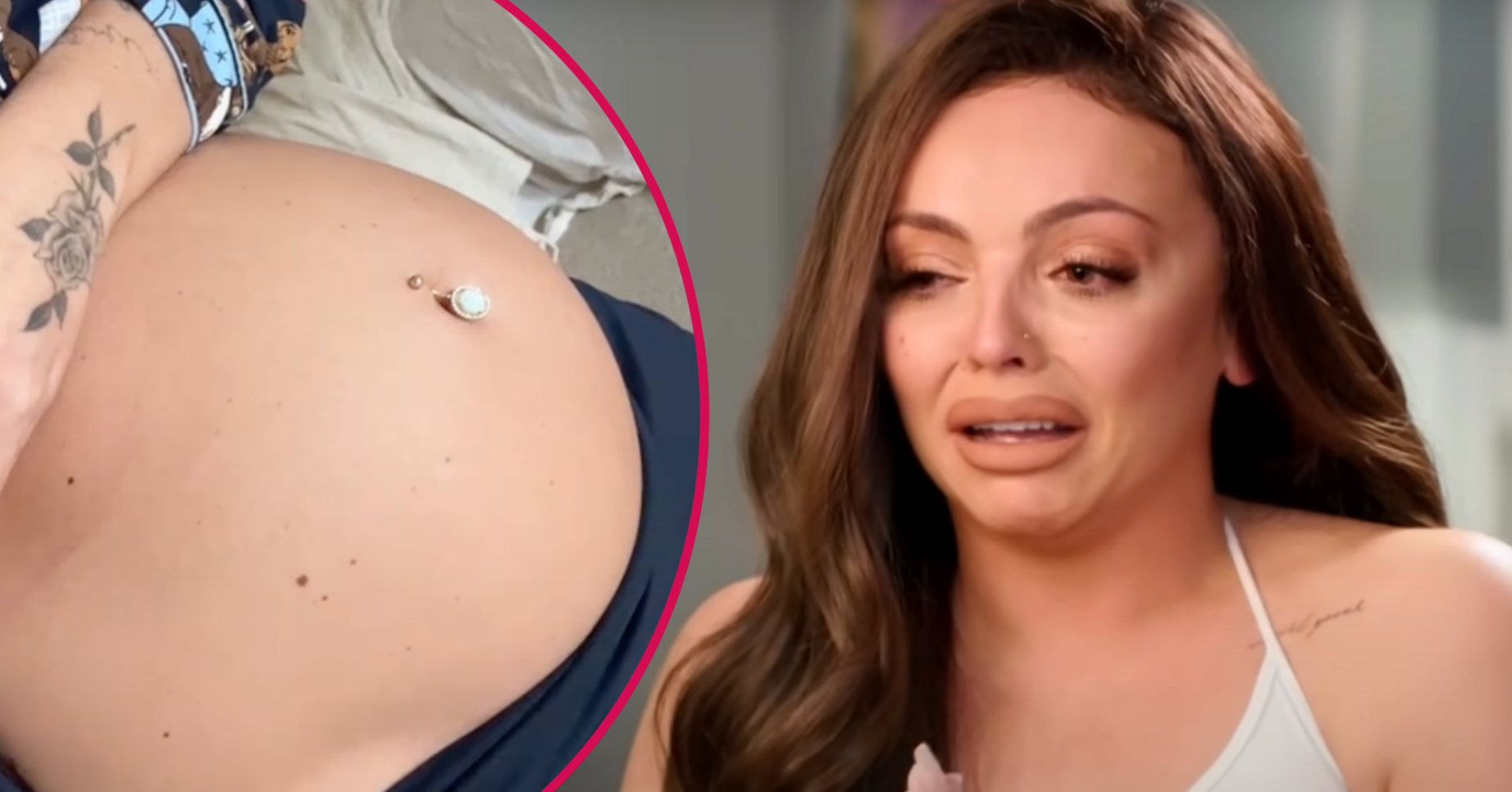 ED comp: Jesy Nelson crying / baby bump image