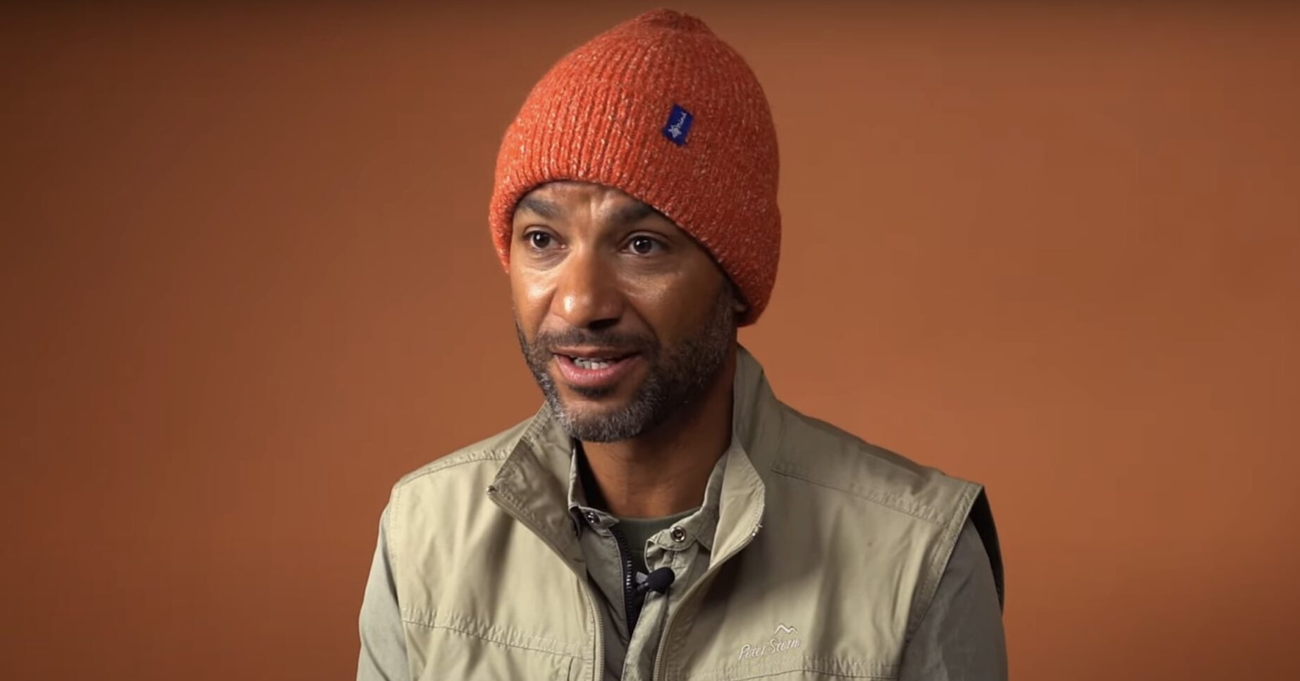 Sean Fletcher being interviewed for the Hats on for Mind appeal