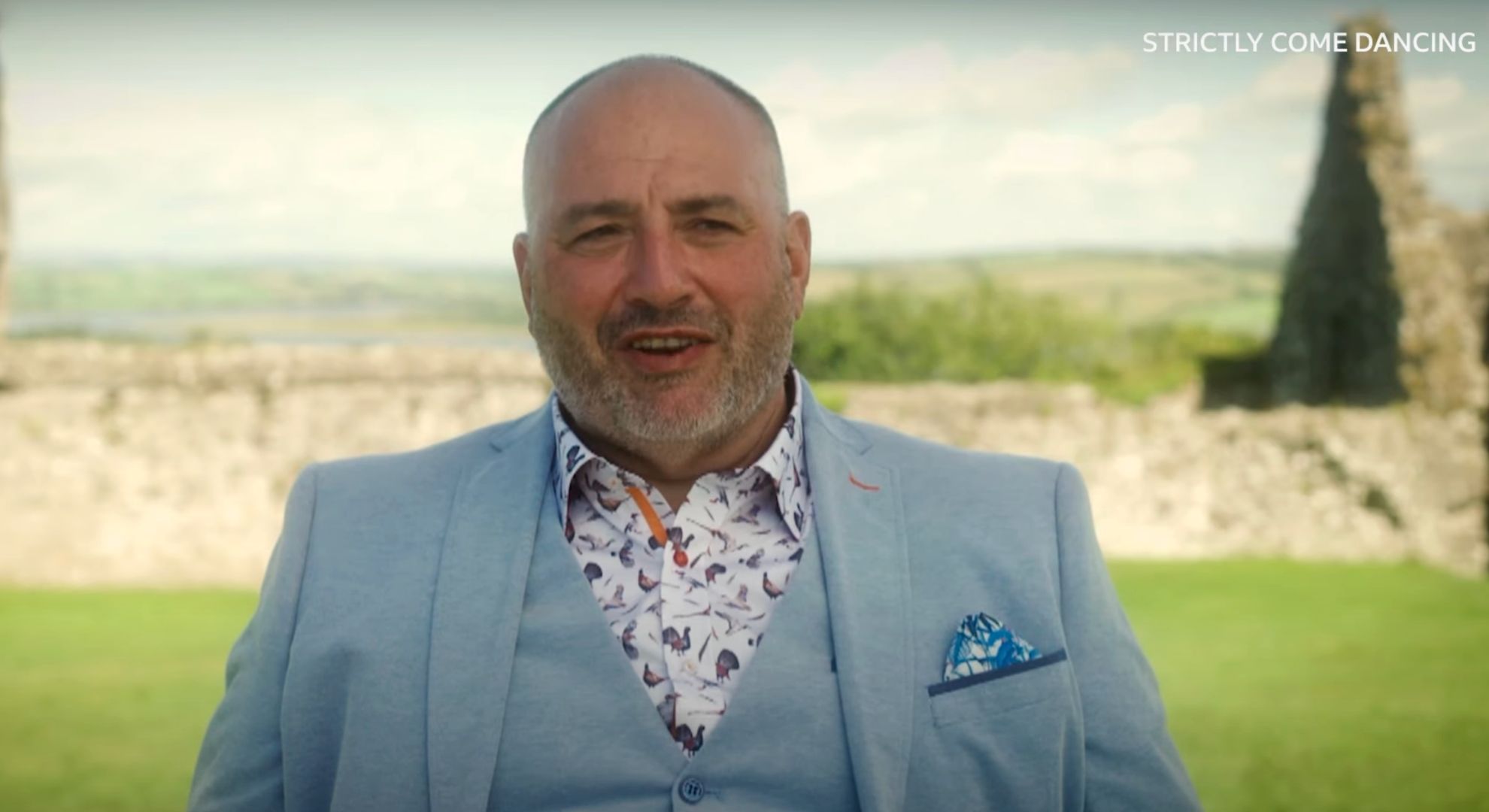 Wynne Evans speaking in a Strictly promo