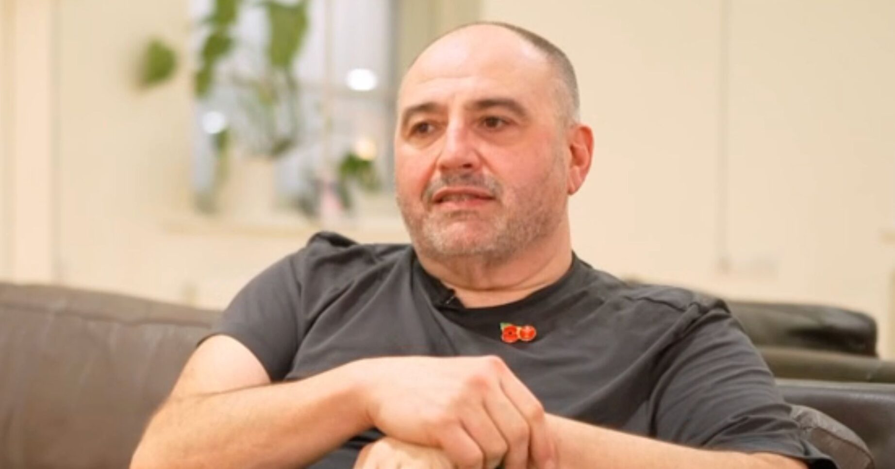 Wynne Evans with his arms folded during Strictly rehearsals