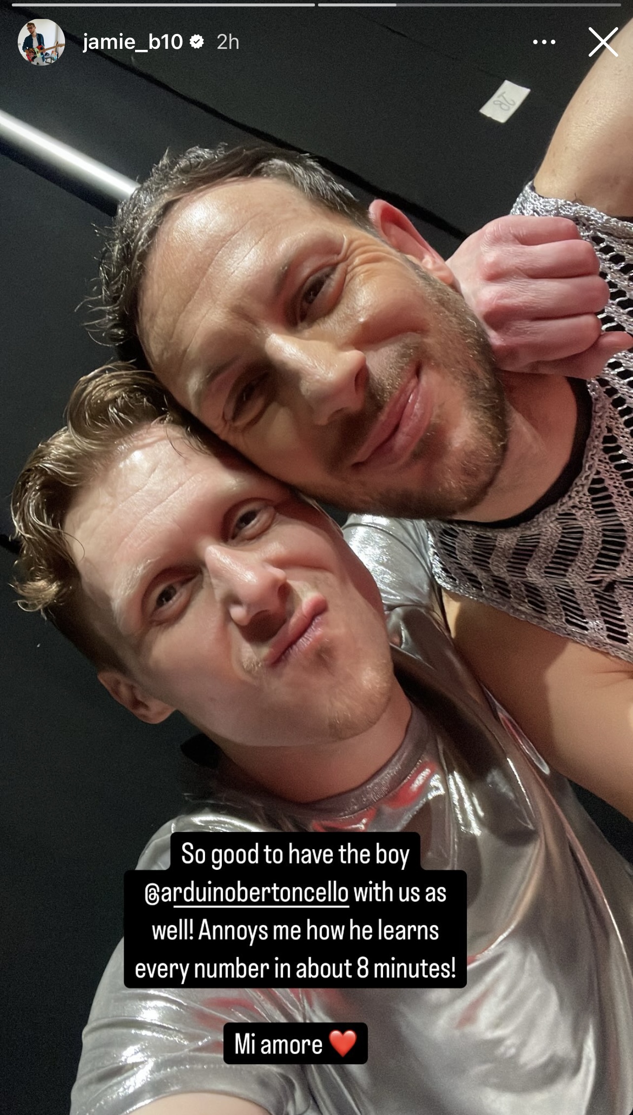 Jamie on Strictly tour