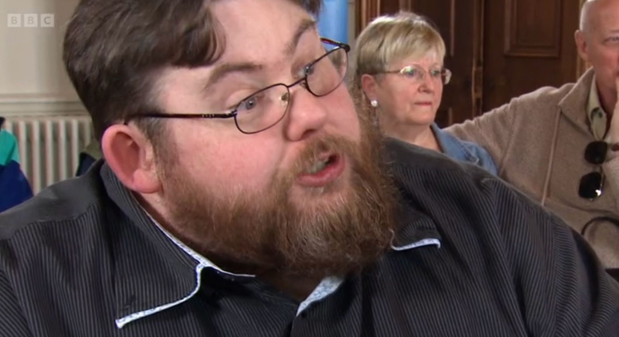 Michael Baggot speaking on Flog It 