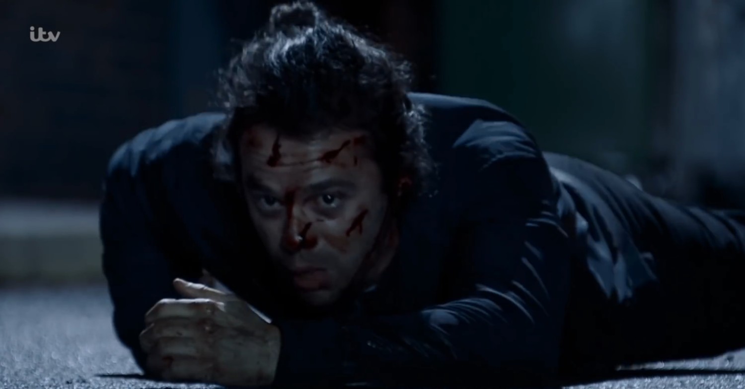 Seb dying on Corrie