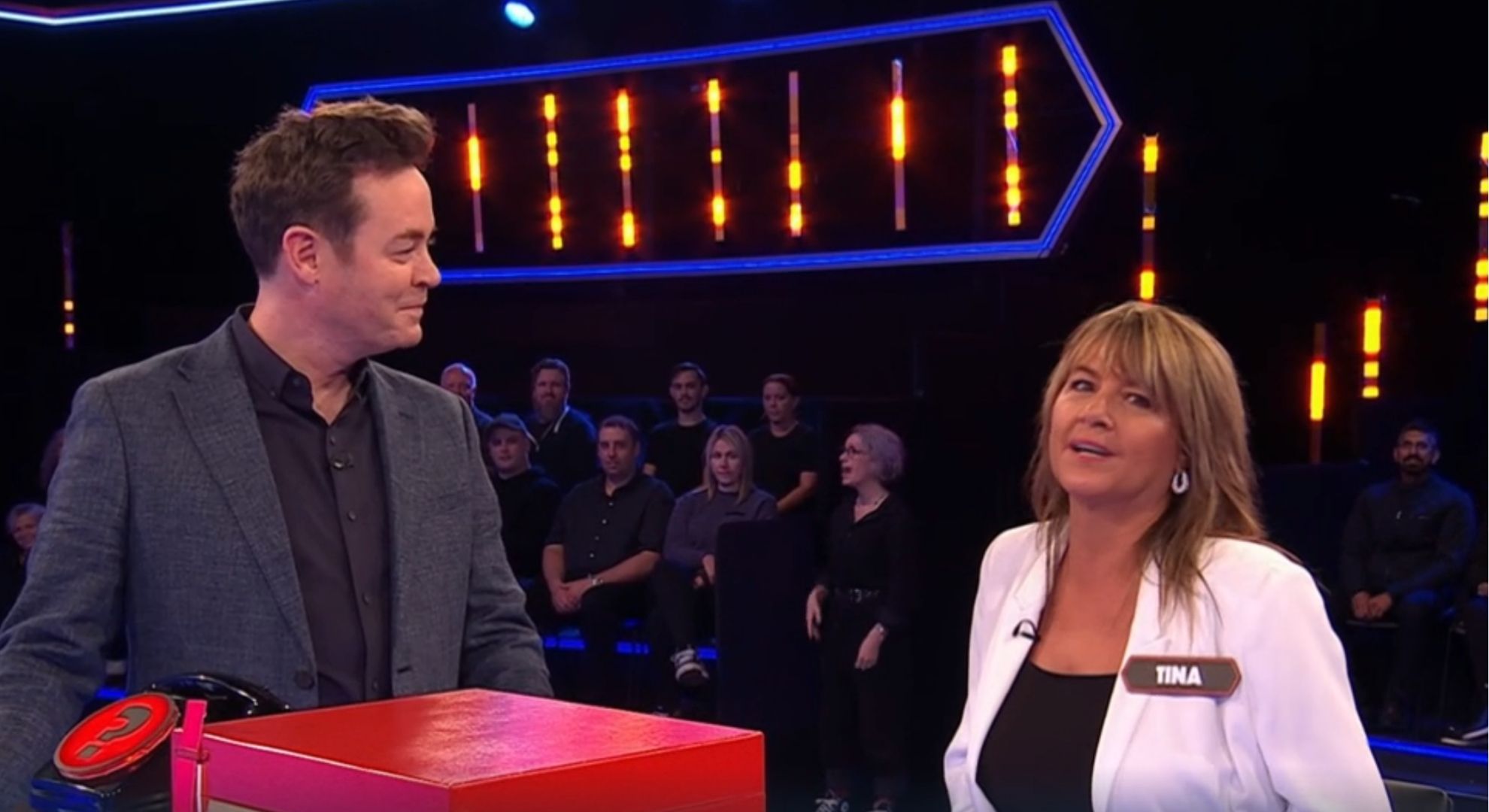 Stephen Mulhern and Tina on Deal Or No Deal