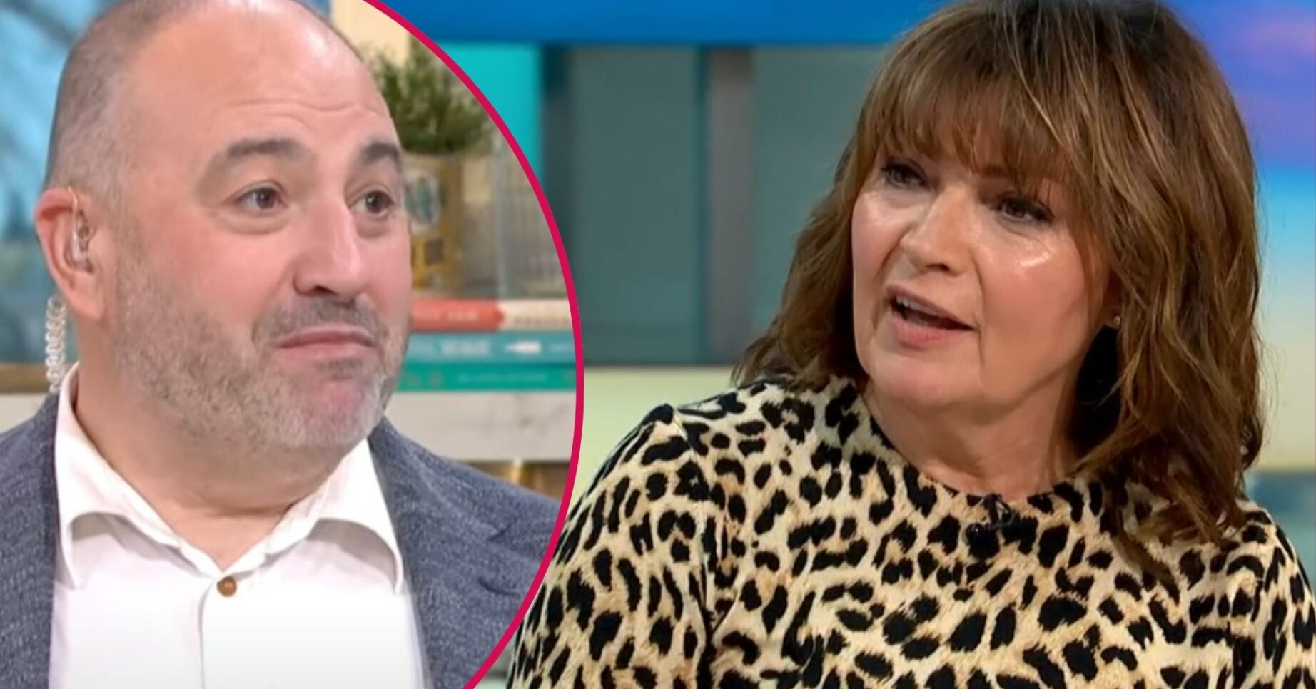 Split image of Wynne Evans (left) and Lorraine Kelly (right)