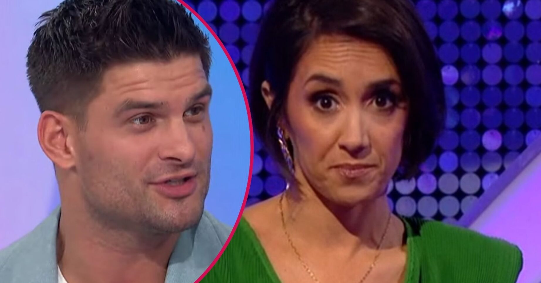 Aljaz and Janette looking serious