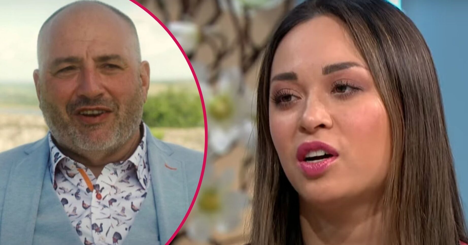 Split image of Wynne Evans (left) and Katya Jones (right)