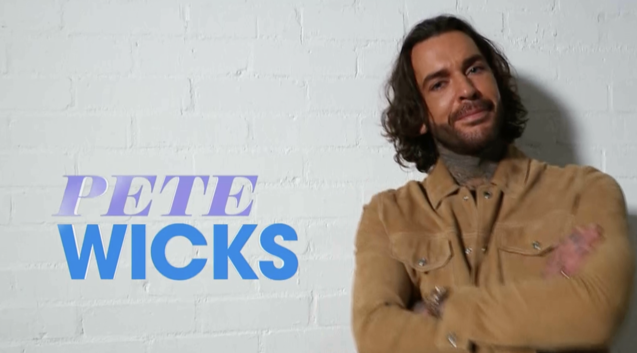 Pete Wicks in his Loose Men promo shot