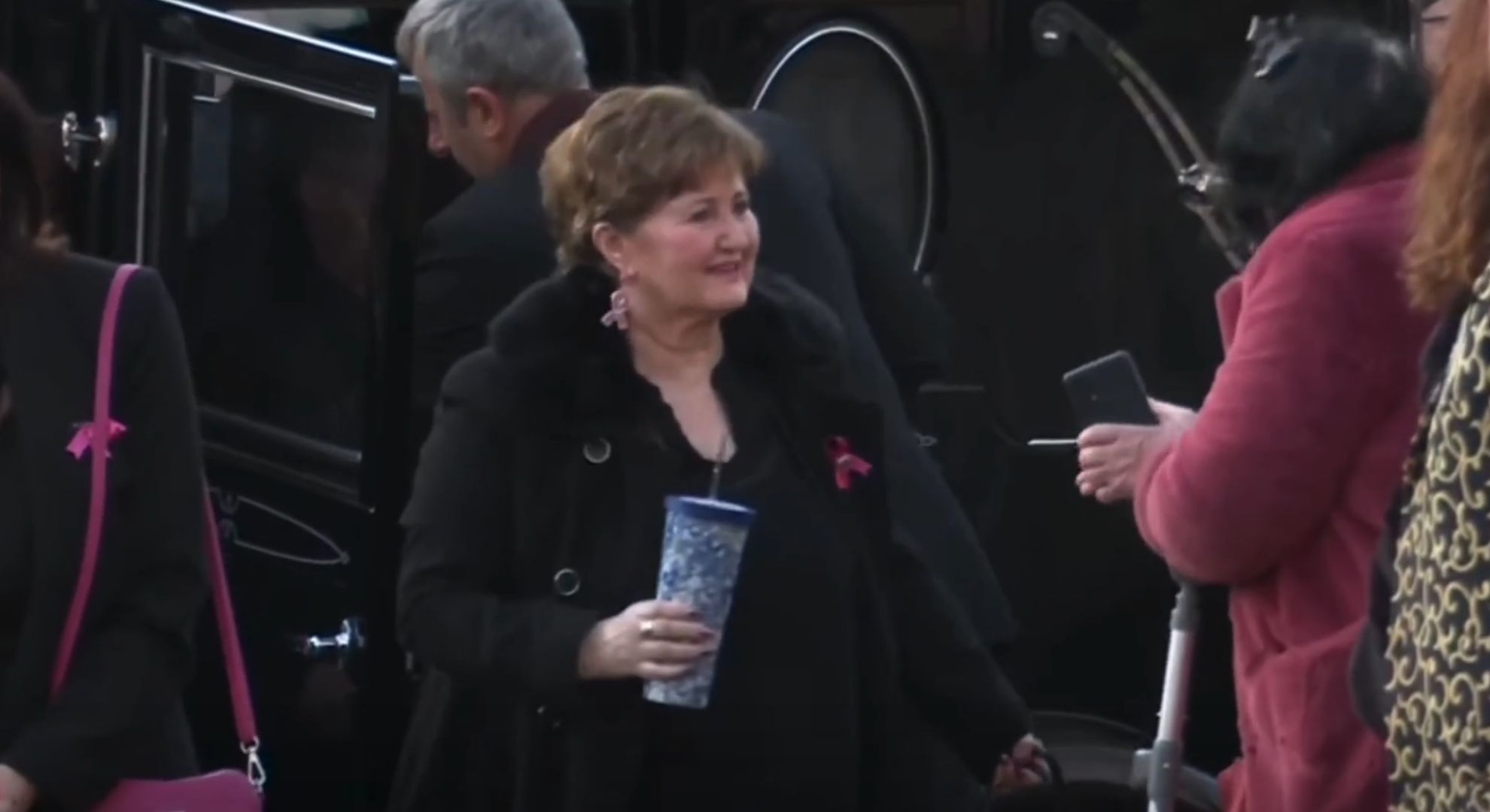 Denise Nolan at Linda's funeral