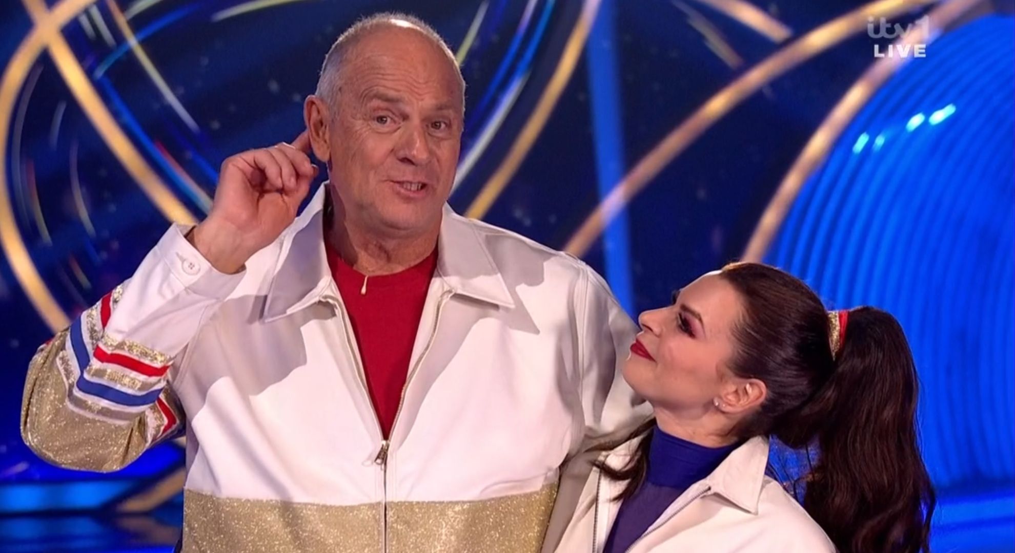 Sir Steve Redgrave and Vicky Ogden on Dancing On Ice tonight