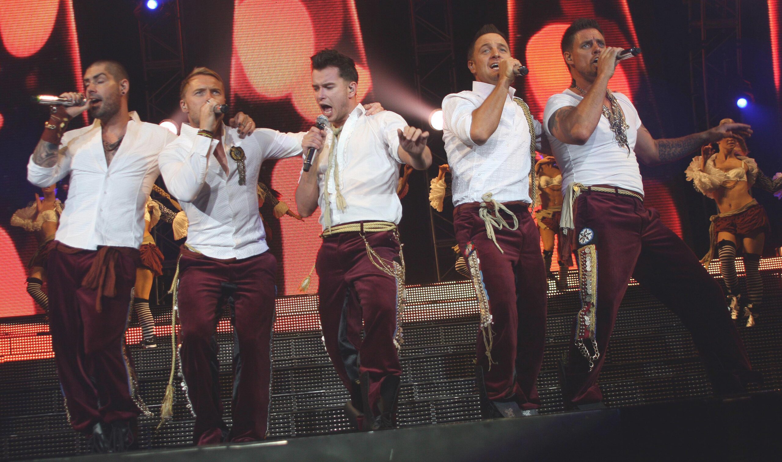 Boyzone performing in 2009