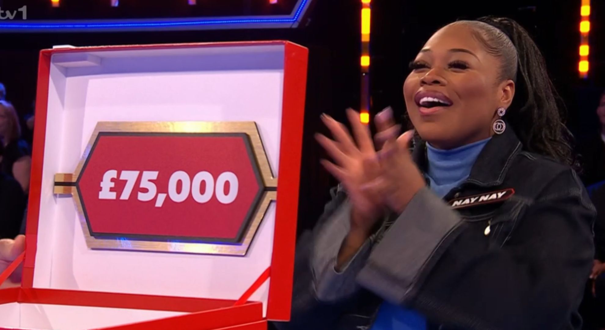 Deal or No Deal Naynay smiling