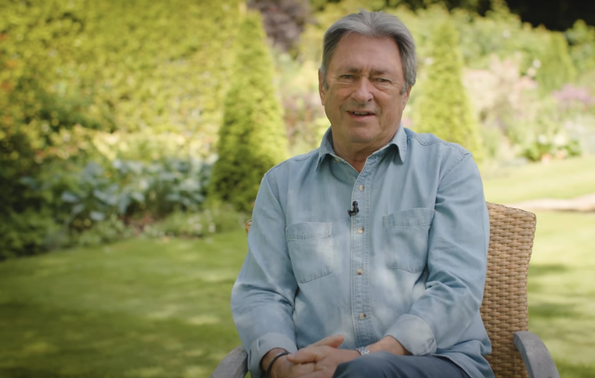 Alan Titchmarsh in his garden