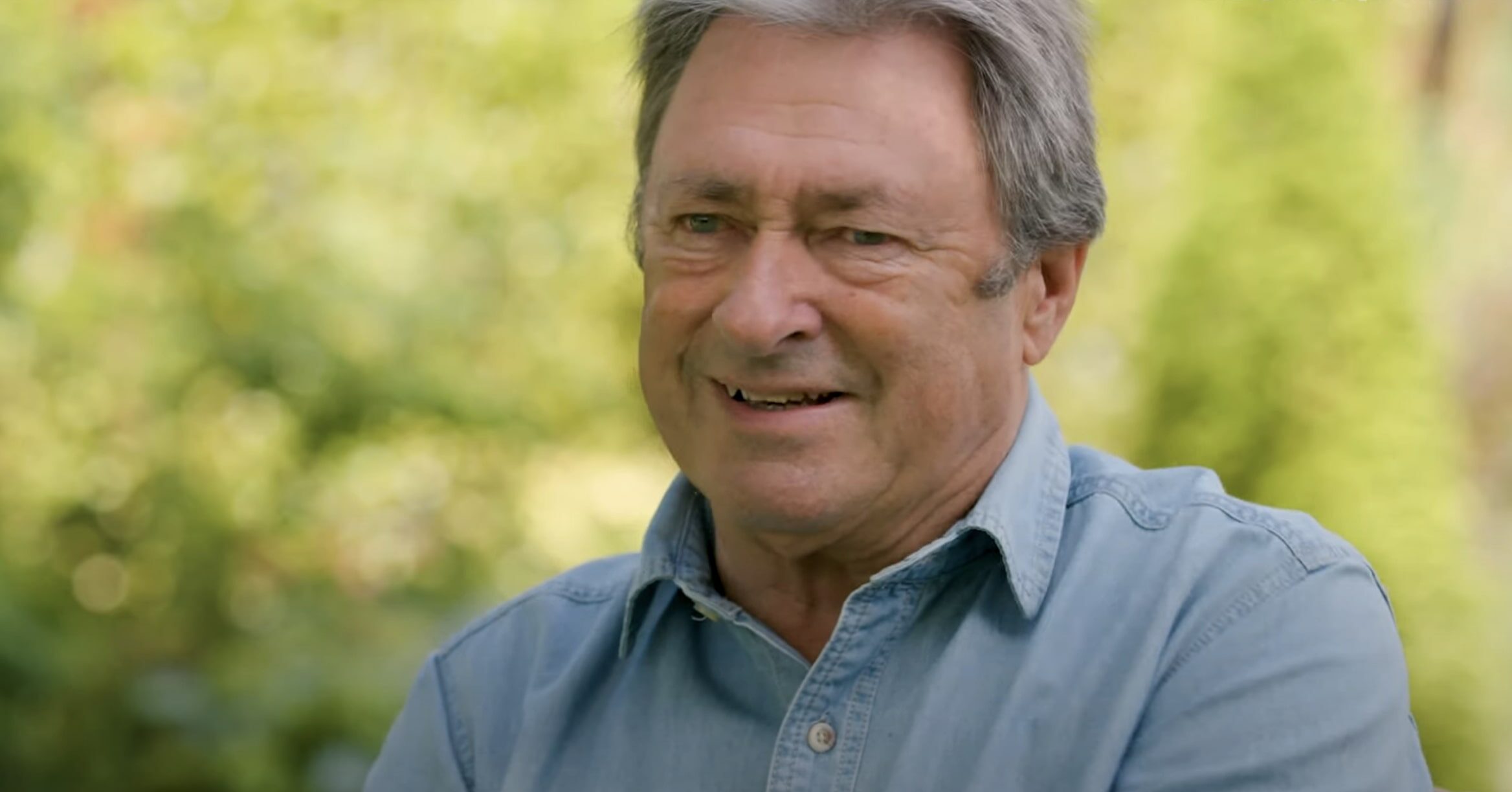Alan Titchmarsh in his garden