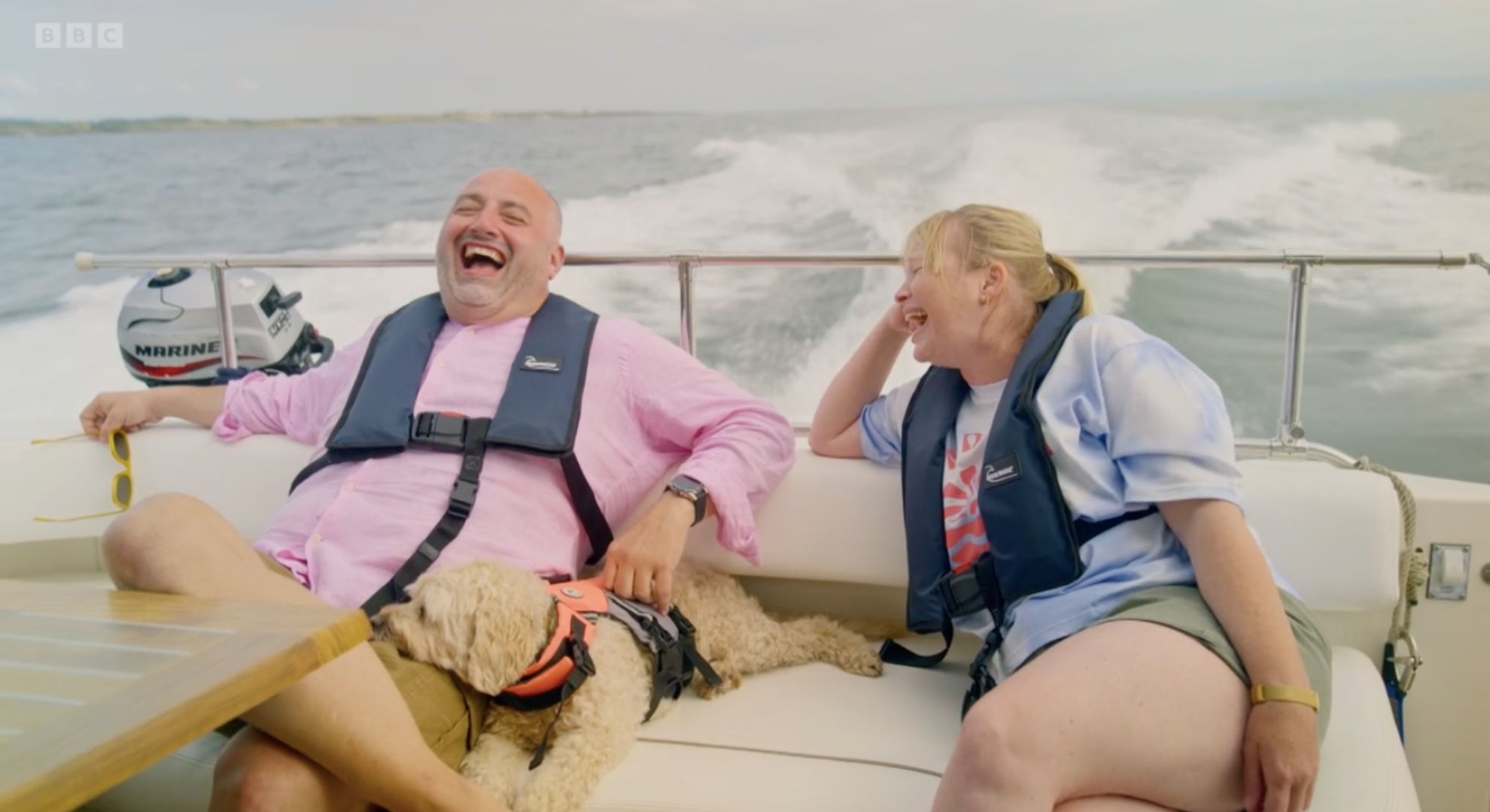 Wynne Evans and Joanna Page on their TV show