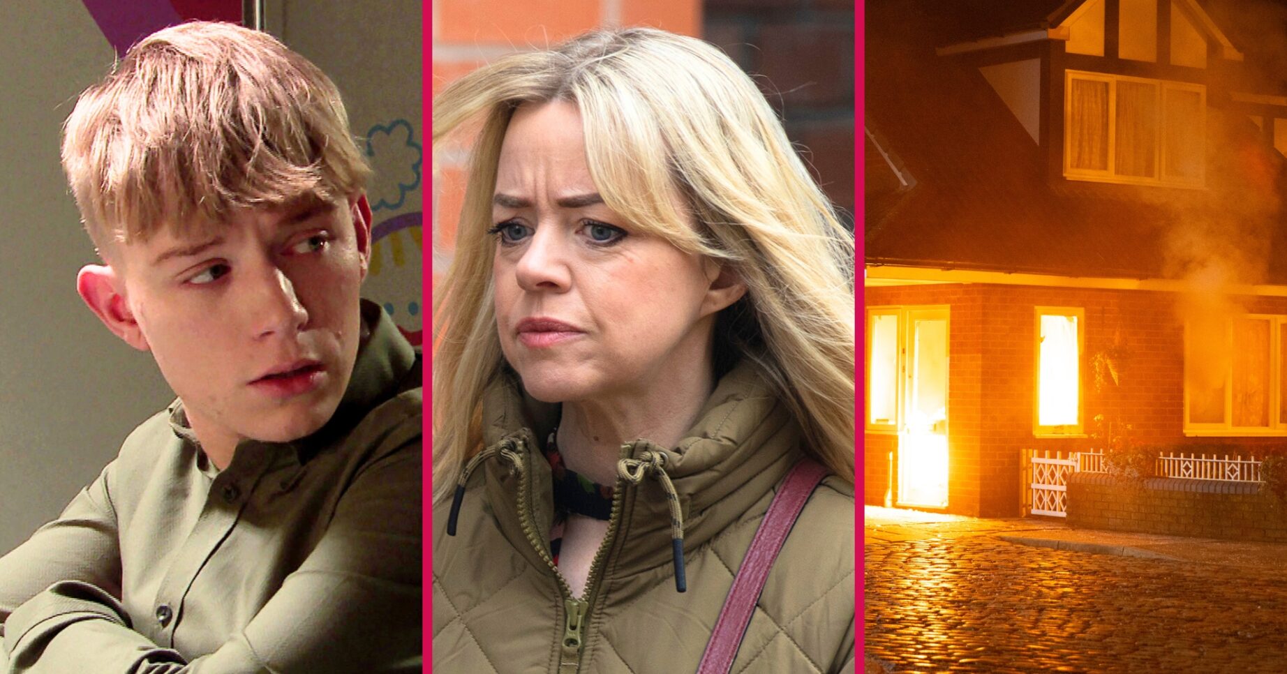 Coronation Street's Max, Toyah, fire split pic